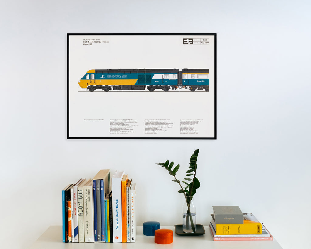 Inter-City 125 Poster – Sheet No. 4/19 - British Rail Corporate Identity Manual